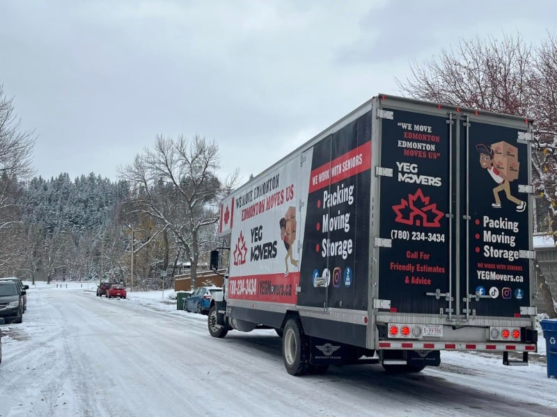 YEG Edmonton Movers' truck can carry all of your belongings safely and securely.
