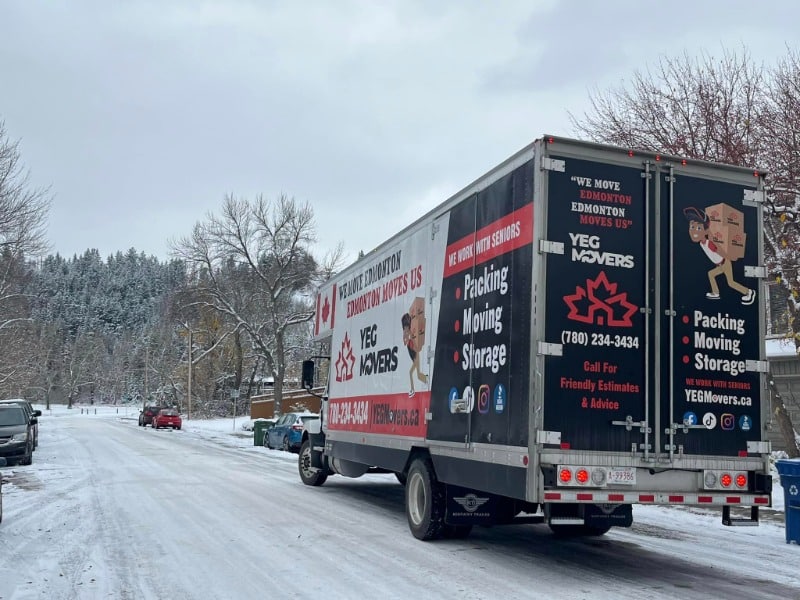 A YEG Mover truck 